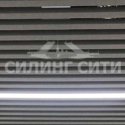 Кубообразный реечный потолок 30x30x30 шаг 30 мм металлик