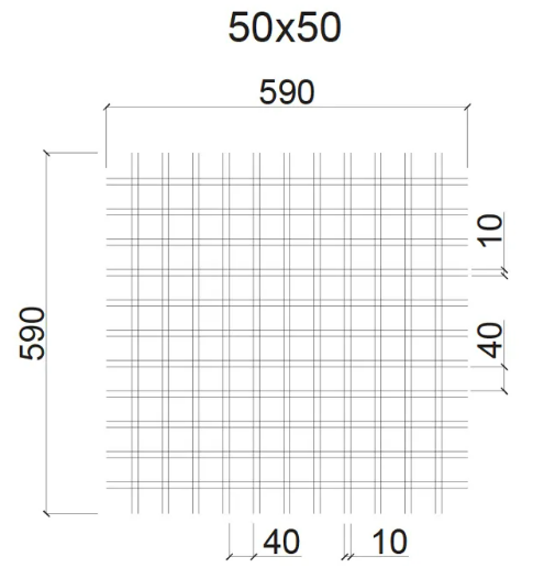 50х50 мм высота 40 мм чёрный